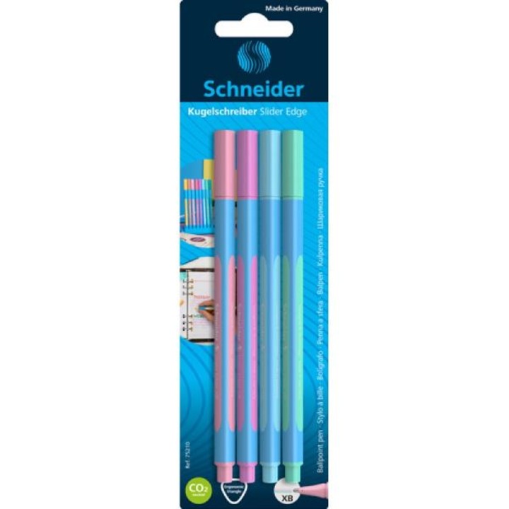 Химикал Slider Edge, SCHNEIDER, XB, 4 бр., Pastel