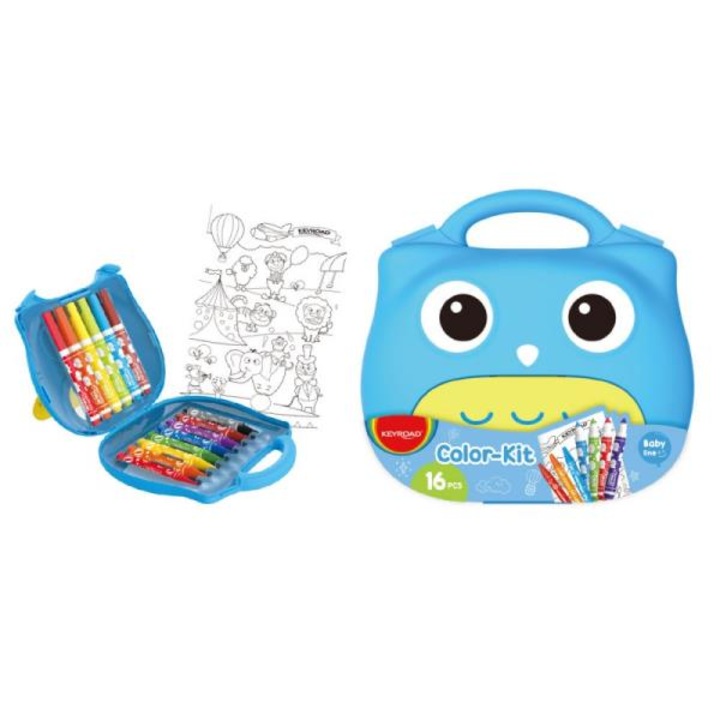 Set desenat, Keyroad, Multicolor, 16 piese, 3+