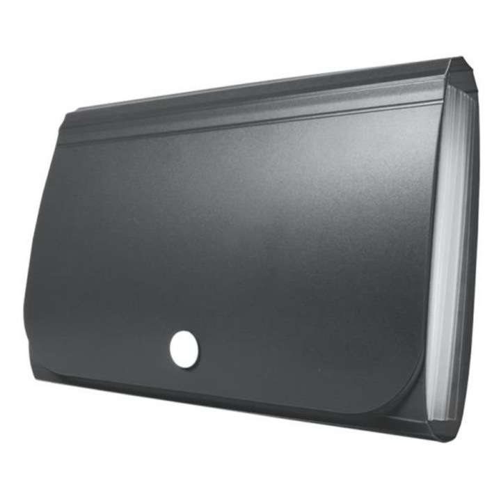 Dosar mini cu inchidere, Tetis, Plastic, Negru