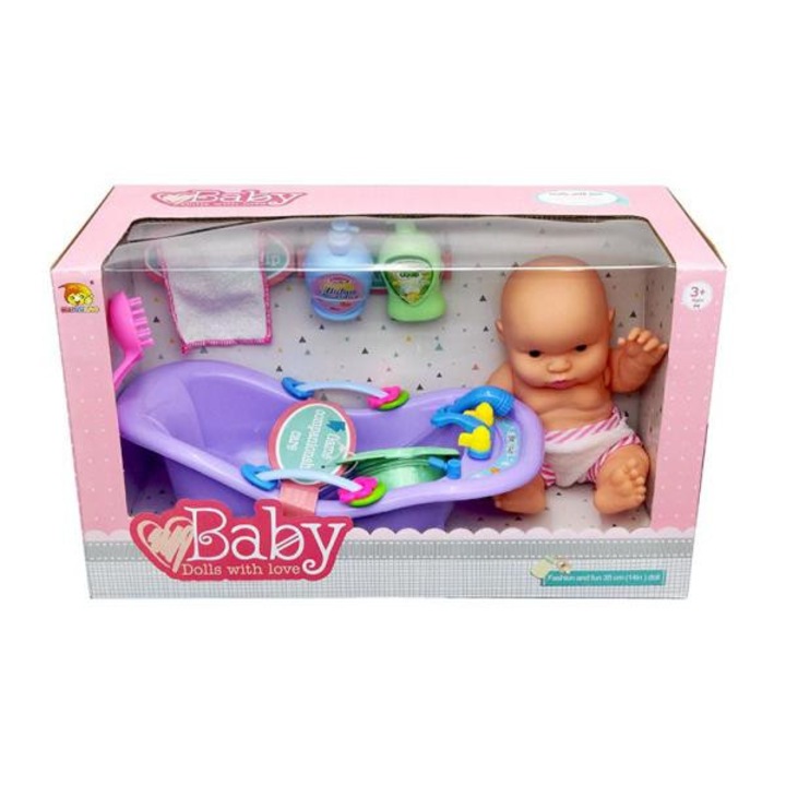 Bebelus cu accesorii, Maksik, Plastic, Multicolor