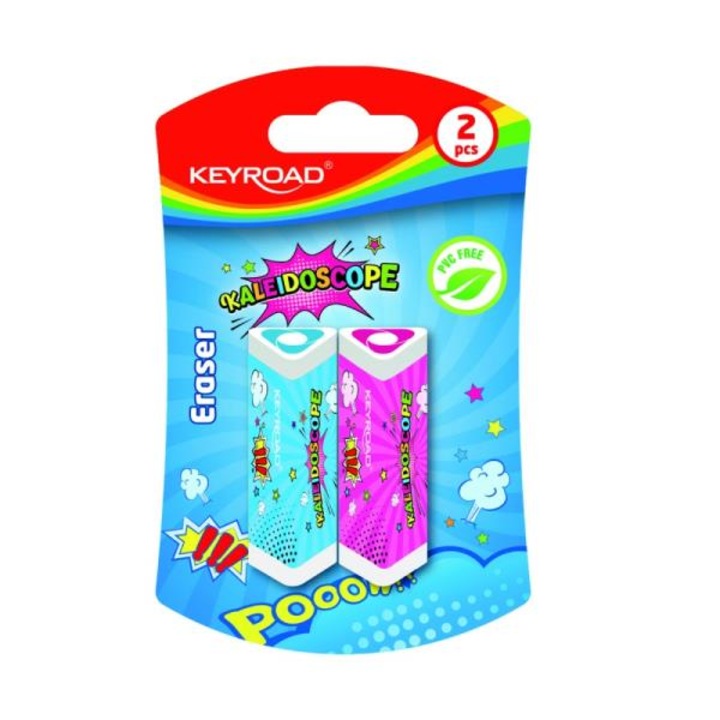 Keyroad radír, 2 db-os készlet, 8x12,5x2cm