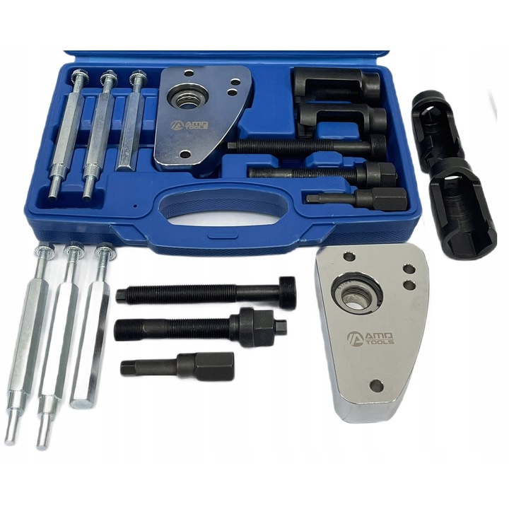 Készlet befecskendezők eltávolításához Peugeot, AMD TOOLS, Fekete/Ezüst