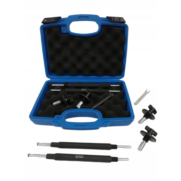 Kit blocare distributie auto FIAT PUNTO 500/500C PANDA 1.2, AMD TOOLS, Negru/Argintiu