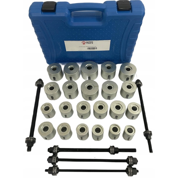 Set montare bucse, AMD TOOLS, Argintiu/Negru