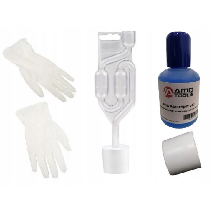 Set tester scurgeri garnitura chiuloasa + adaptor auto, AMD TOOLS, Multicolor