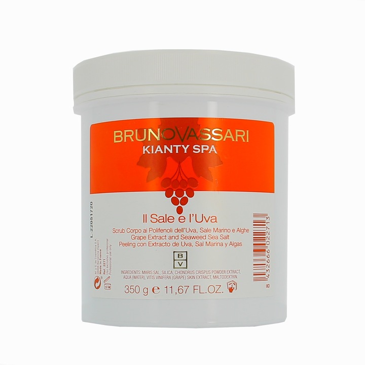 Bruno Vassari Body Scrub, Kianty SPA, Grape, Brightening, Body Scrub, 350 g