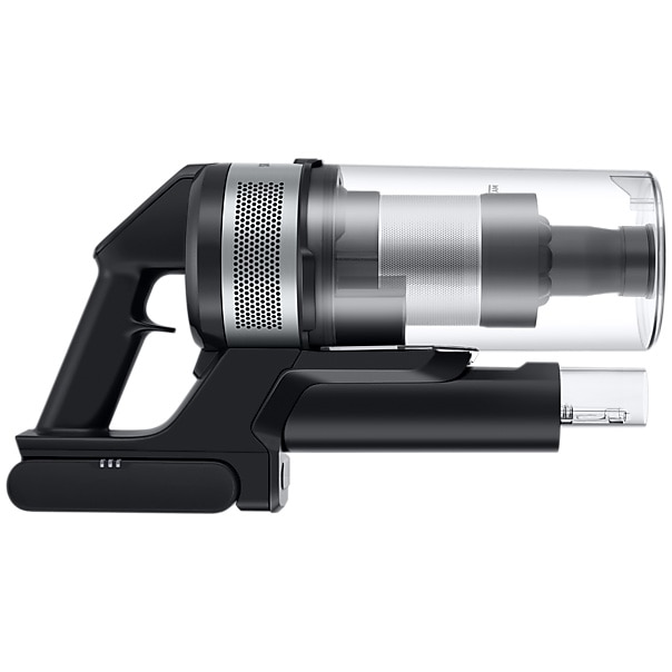 Aspirator vertical Samsung Jet 75E Complete VS20B75ACR5/GE, 0.8L, 25.2V, 550W, Digital Inverter, Perie Turbo pentru covoare, Perie Soft pentru parchet, perie Pet, 60 min autonomie, Argintiu