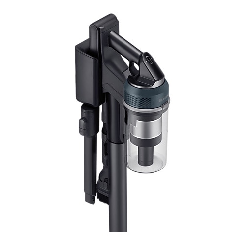 Aspirator vertical Samsung Jet 85 Complete Extra VS20C8534TB/GE, 0.8L, 25.2V, 580W, Digital Inverter, Perie Jet Dual pentru covoare, Perie Slim LED pentru parchet, Perie Pet, 120 min autonomie (2 baterii), Negru-Albastru