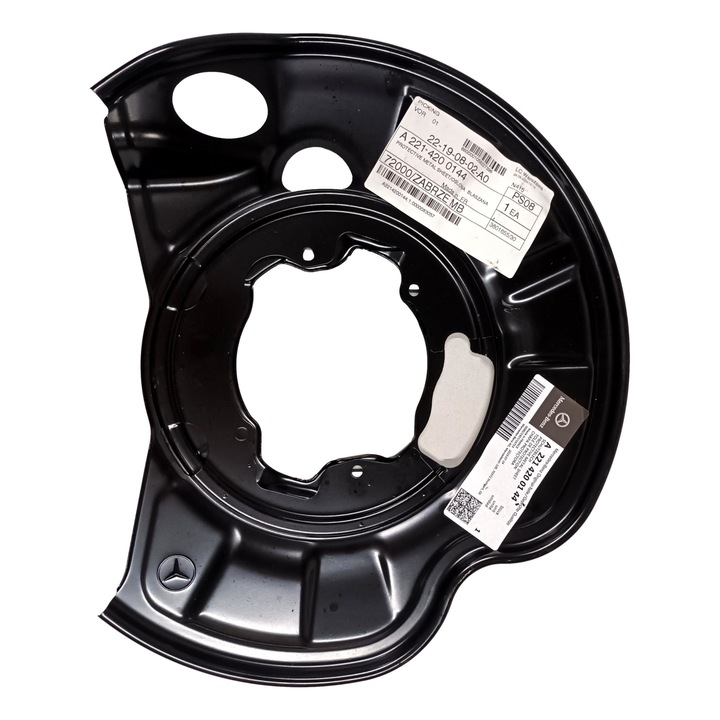 Horgonylap bal hátsó, Mercedes-Benz, fekete