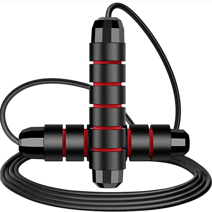 Coarda de sarit, 3 M, PVC, ROSU/Negru