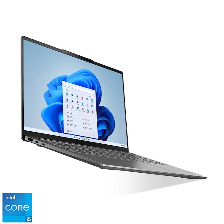 Lenovo Yoga Slim 6 14IAP8 82WU0082HV 14.0" WUXGA OLED laptop, Intel Core i5-1240P, 16GB, 512GB SSD, Intel® Iris® Xe Graphics, Windows 11, Magyar billentyűzet, Szürke