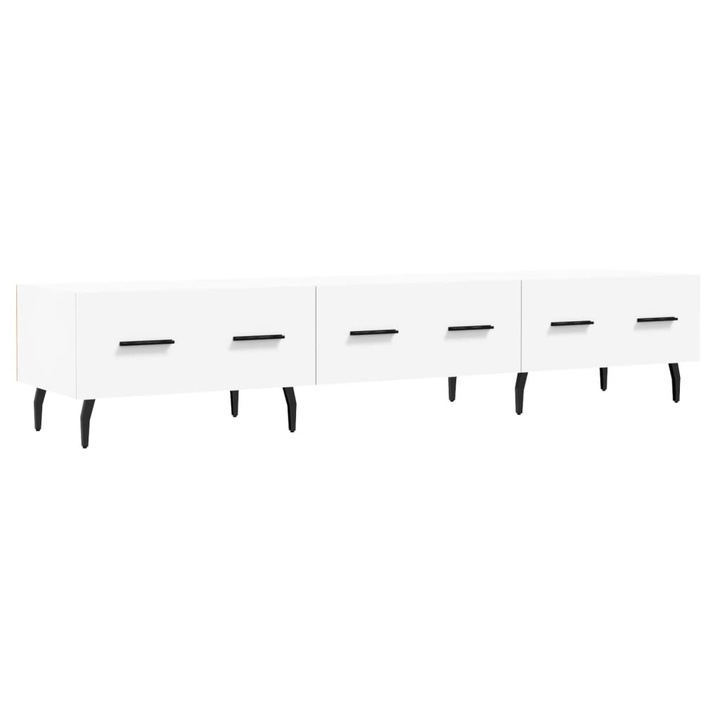 vidaXL fehér szerelt fa TV-szekrény 150 x 35 x 55 cm 25 kg