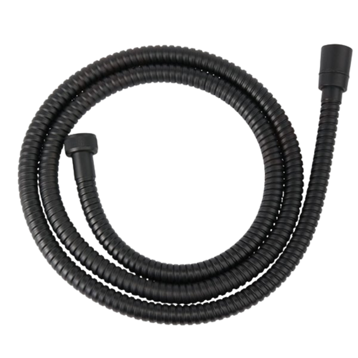 Furtun flexibil dus conic Ferro, metalic, 150 cm, negru