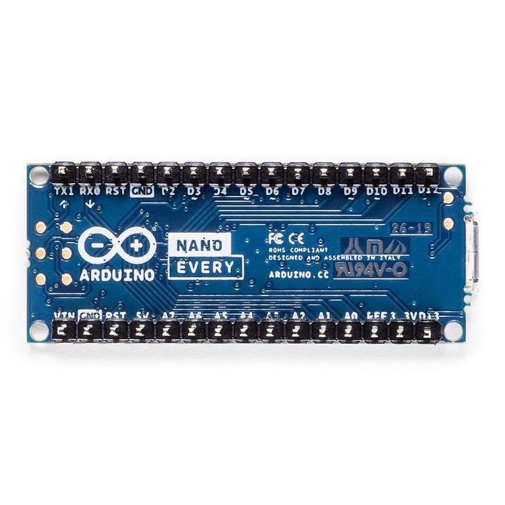 Placa dezvoltare, Arduino, Nano Every, conectata