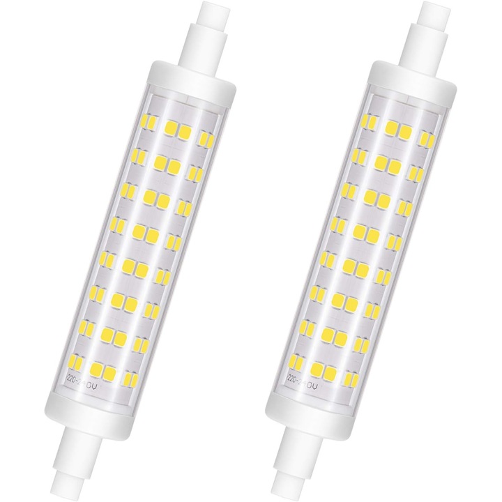 Jormftte 2 db LED izzó készlet, szabályozható, 10W, 100W-nak megfelelő, 6000K, 960LM, 20x118mm