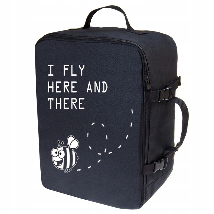 Geanta voiaj de avion, Ferocity, Model albina, 40x25x20cm