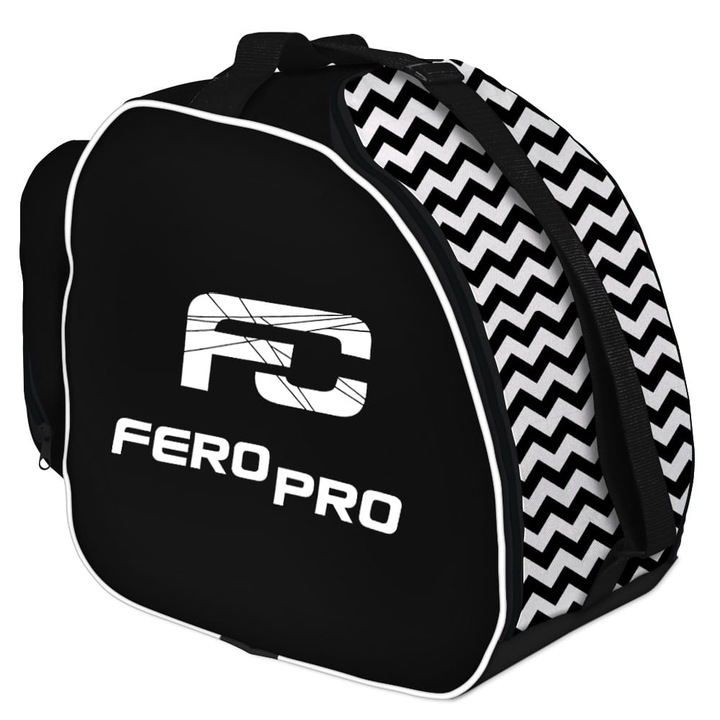 Geanta Pentru Clapari/Casca De Schi, Ferocity, 35L, Negru, Protectie Solida, Incaltaminte + Casca, Material Rezistent, Impermeabil, Manere Confortabile