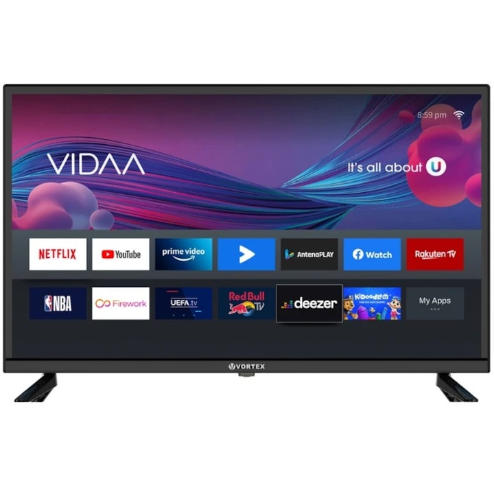 Televizor LED SMART Vortex V32R0212VS, 80 cm, HD, sistem operare VIDAA, Clasa F