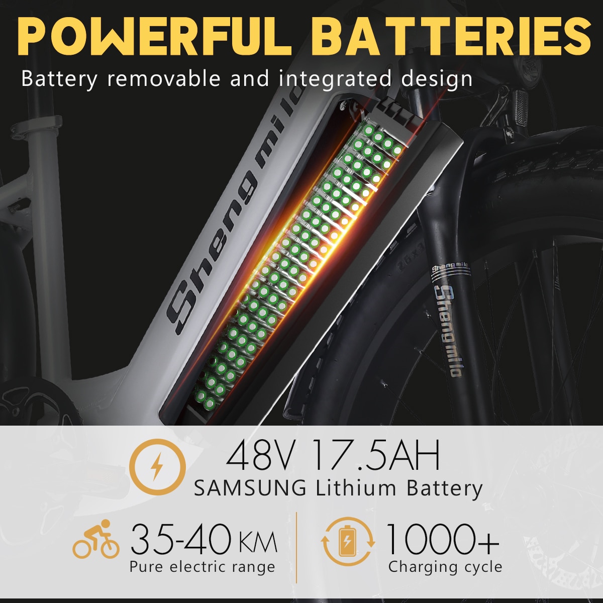 kit conversión bicicleta eléctrica 750W+ Batería Rana
