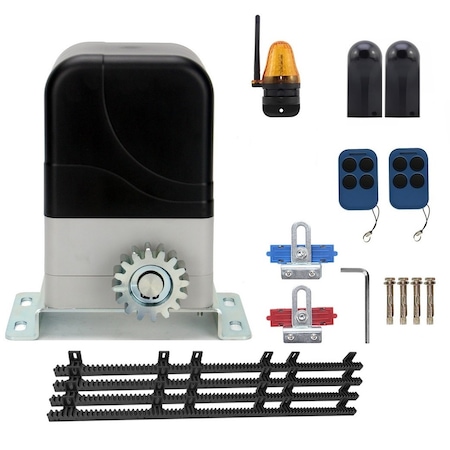 Kit Automatizare Poarta Culisanta Power Gate 300 Kg cu lampa, fotocelule si cremaliera