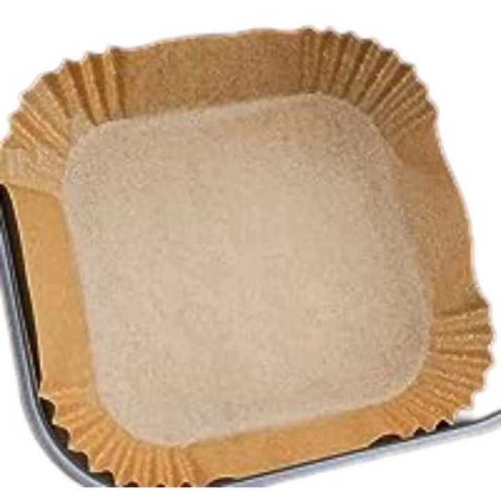 Set 100 hartii de copt pentru friteuza, Sunmostar, Hartie, 20 x 20 x 4.5 cm
