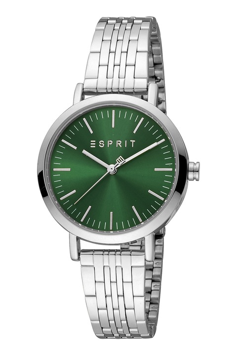 Esprit, Аналогов часовник и метална гривна, Сребрист