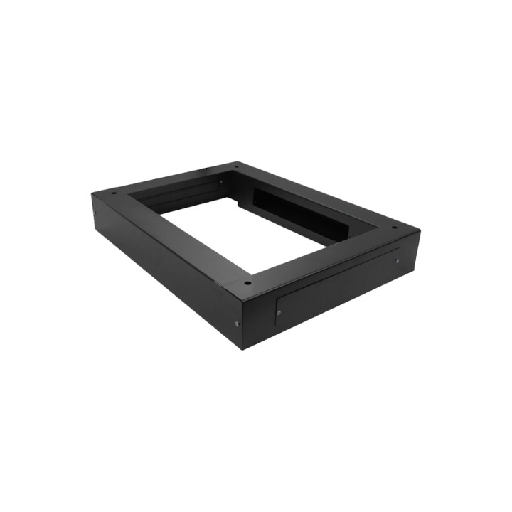 Lábazat 19"-os szekrényekhez, Q-LANTEC, 600x800x100mm, fekete