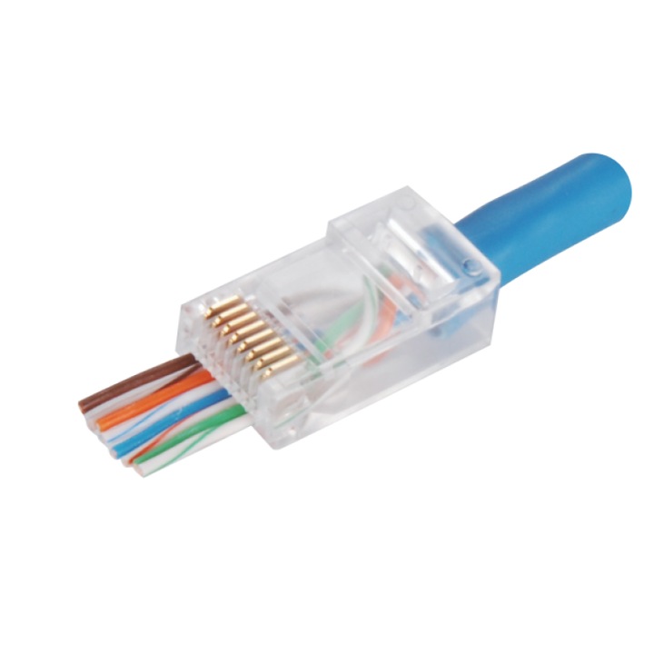 Комплект 100 конектора RJ45, Alantec, Многоцветен