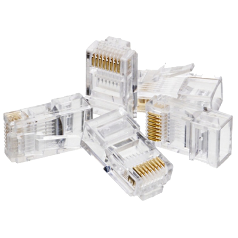 Set 100 mufe RJ45 UTP, Alantec, Transparent - eMAG.ro