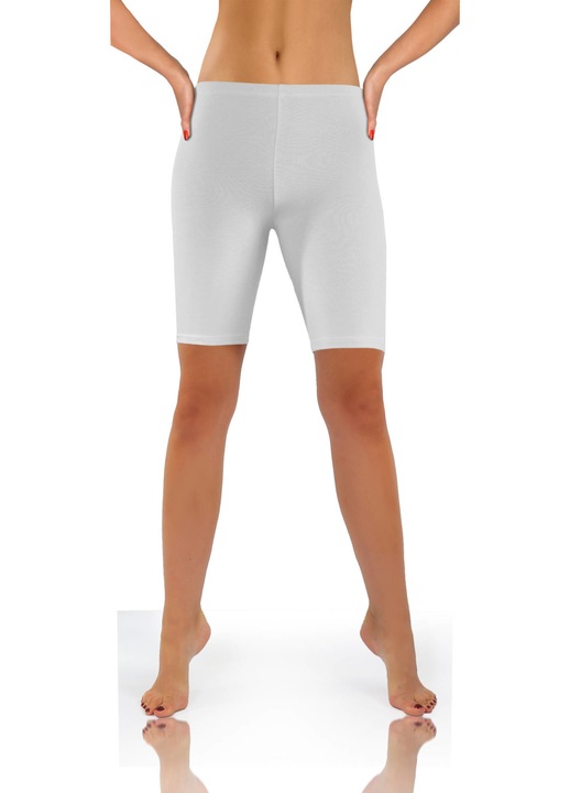 Pantaloni scurti sport dama, Sesto Senso, 645845, Alb