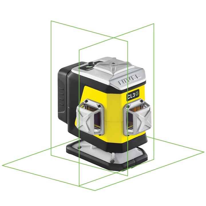 Nivela laser in cruce Nivel System CL3G, 3D, Multifunctionala, laser verde, 3 planuri laser (360 grade)