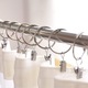Set 40 cleme pentru perdele, cu carlig, Otel inoxidabil 304, Argintiu