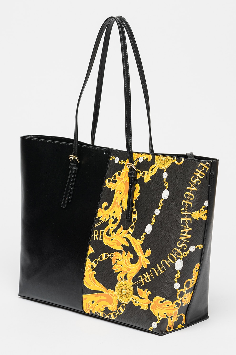 Versace Jeans Couture, Geanta shopper din piele ecologica Rock Cut