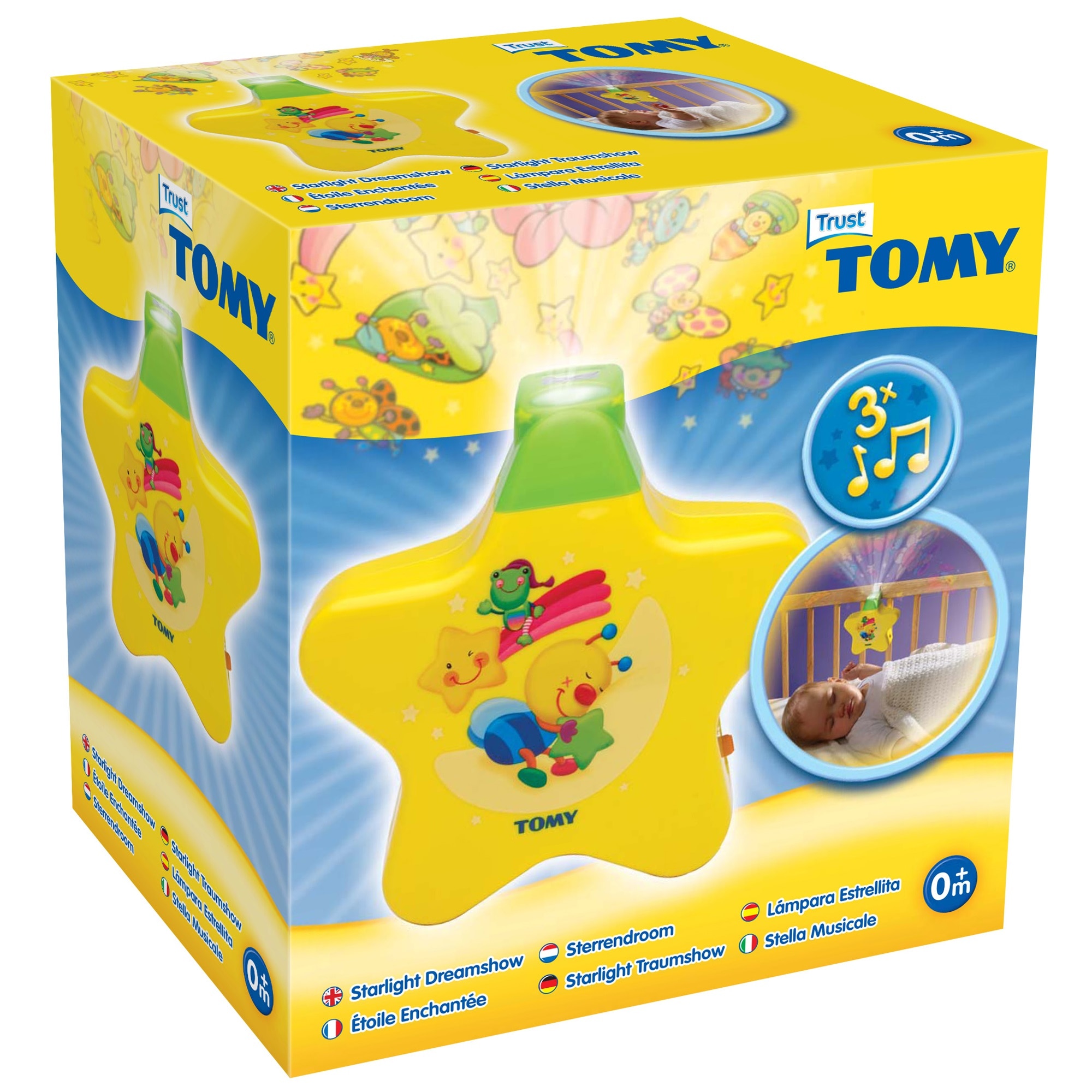Lampa de veghe Tomy, Steluta Vise Placute, Galbena