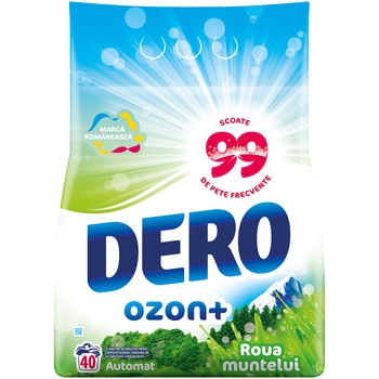 Detergent automat Dero Ozon+ Roua Muntelui Plus, 4kg, 40 spalari