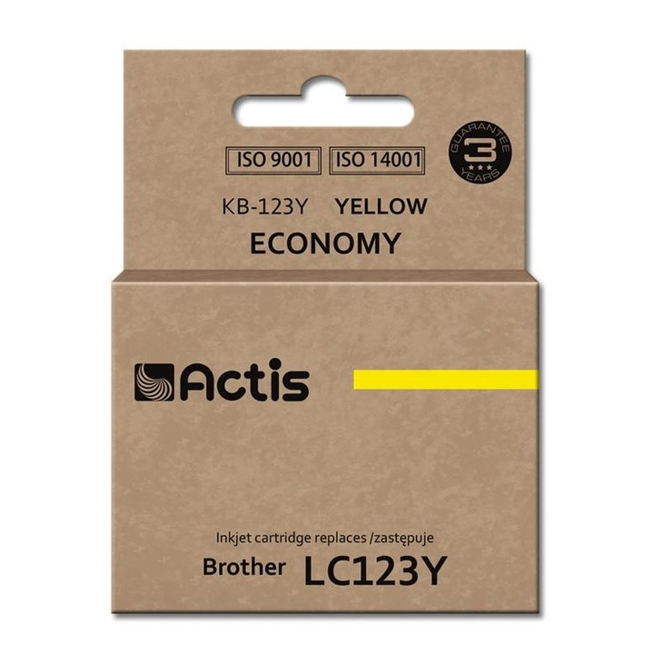 Cartuse cerneala Actis KB-223BK, pentru imprimanta Brother, inlocuitor LC223BK standard 16ml negru