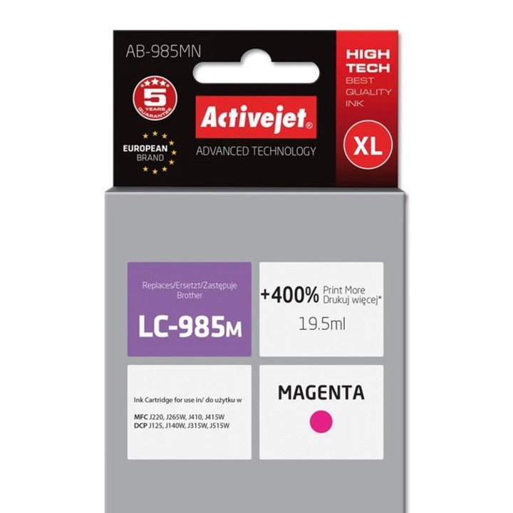 Cartus cerneala compatibil cu imprimantele Canon CLI-526M magenta (rosu)