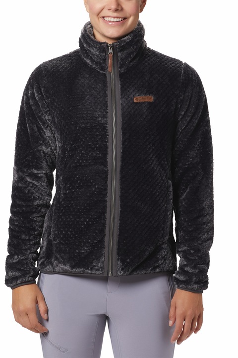 Columbia, Трекинг суитшърт Fire Side™ с цип, Избеляло черно