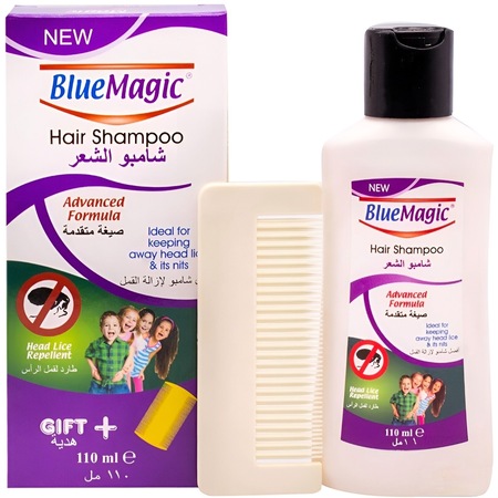 Sampon antiparazitar impotriva paduchilor cu pieptene inclus, Blue Magic, 110ml, Ukip Cosmetic