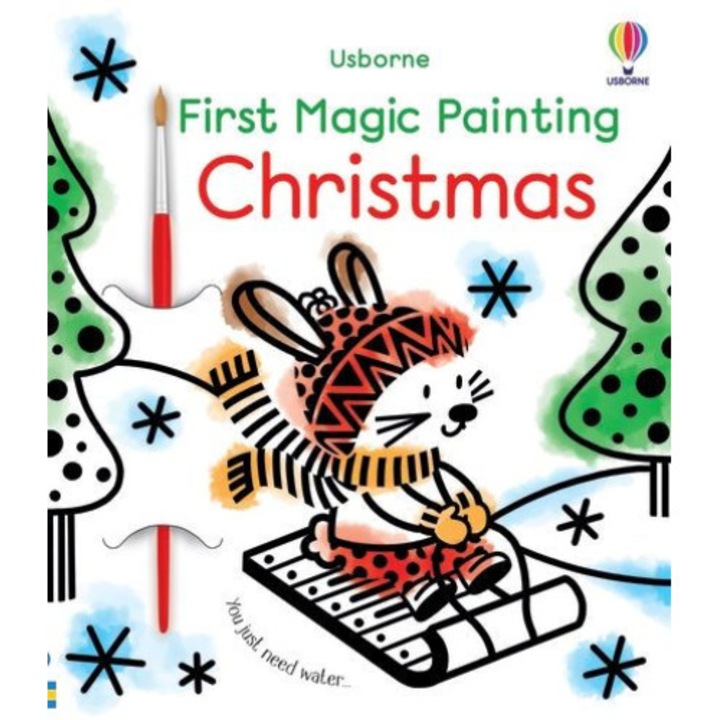 First Magic Painting Christmas: A Christmas Holiday Book for Kids de Matthew Oldham