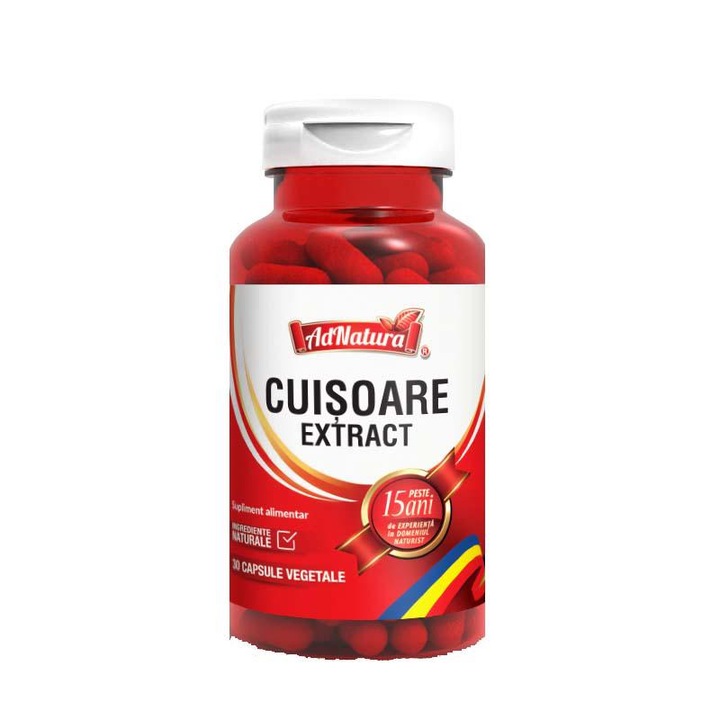 Cuisoare extract, 30 capsule, AdNatura