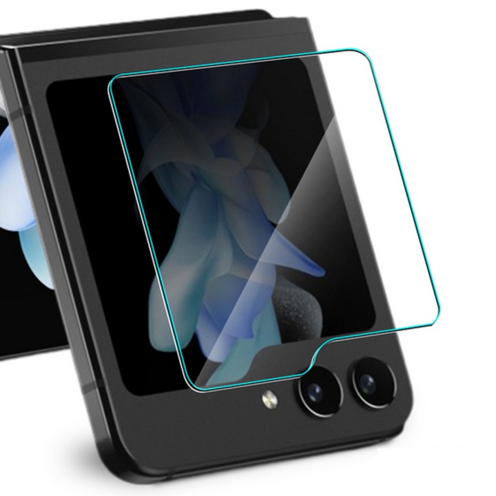 Външен протектор за екран, За Samsung Galaxy Z Flip5 F731/ Flip6, Стъклен