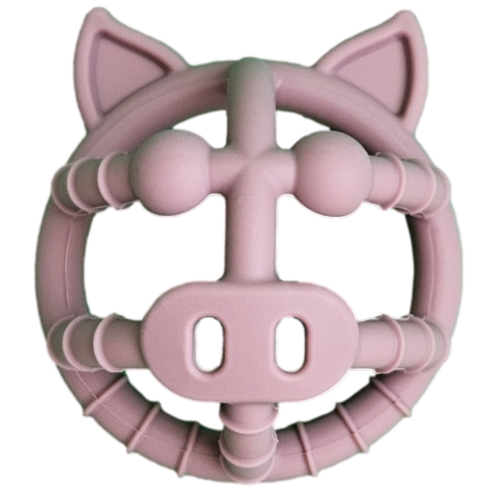 Szilikon fogászati játék BabySnugg, Lila Porcusor