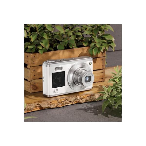 Camera digitala XREC C23 60MP 4K 10x ZOOM, Alba - eMAG.ro