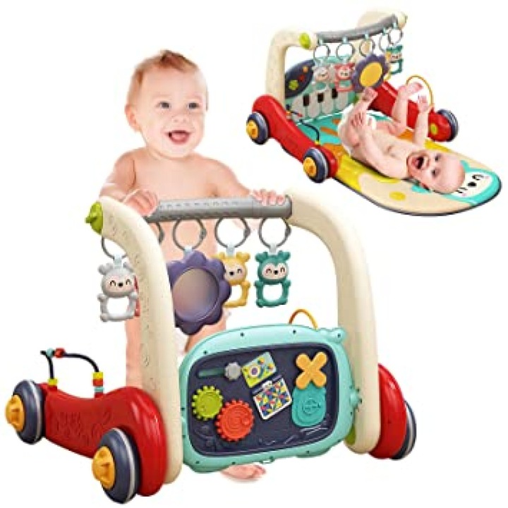Мултифункционална проходилка и подложка за игра Multistage Baby Walker 3 в 1 за бебета