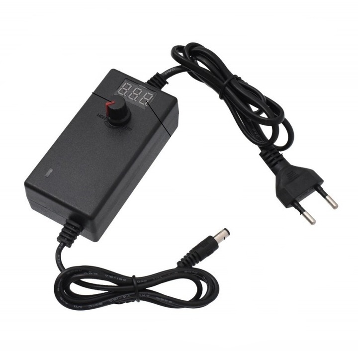 Alimentator Reglabil DC 3V-12V 2A – Sursa de Alimentare pentru Dispozitive Electronice, Proiecte DIY, si Circuite