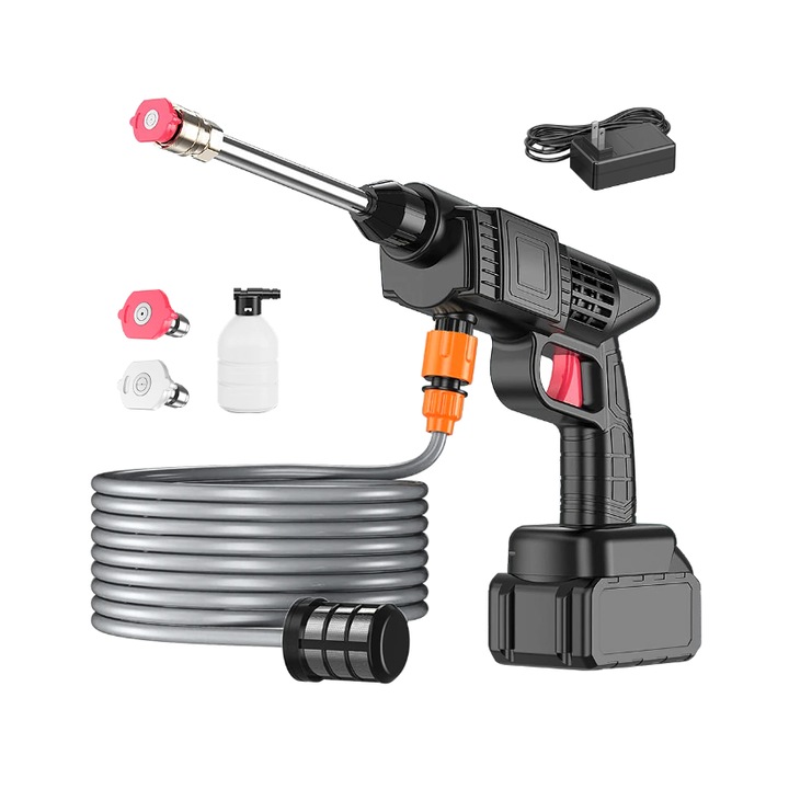 Pistol de spalat cu presiune Blasko, 8L/min, 25 Bari cu acumulator 24v