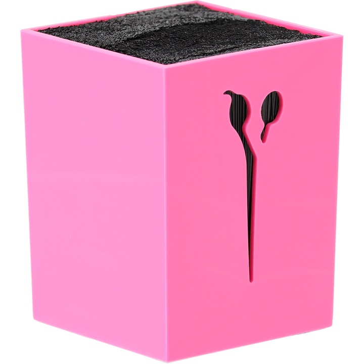 Suport pentru foarfece de coafura cu par din nylon, GEPARD, Antiderapant, Stabil, Roz, Q-01-PINK