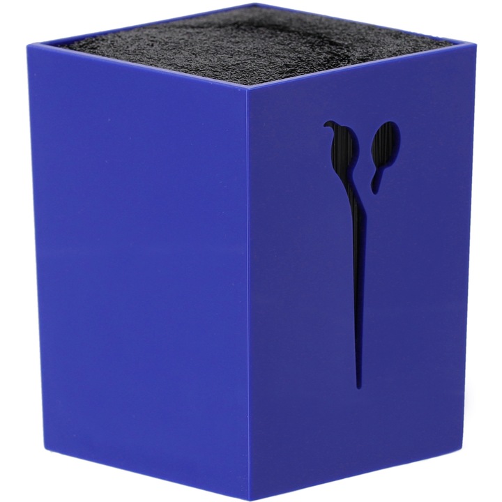 Suport pentru foarfece de coafura cu par din nylon, GEPARD, Antiderapant, Stabil, Albastru, Q-01-BLUE