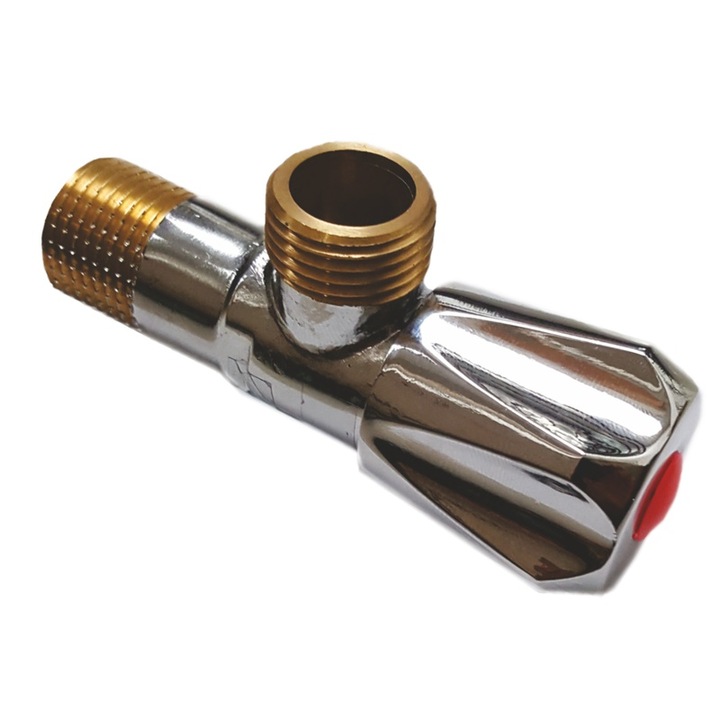 Bronz sarokcsap, 1/2 - 1/2 - nem 5026 - 2 db / készlet